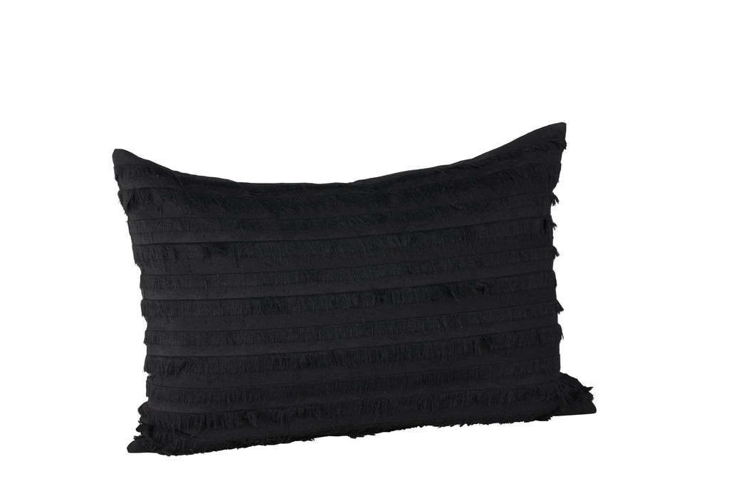 Edith kuddfodral 40x60 cm svart bomull