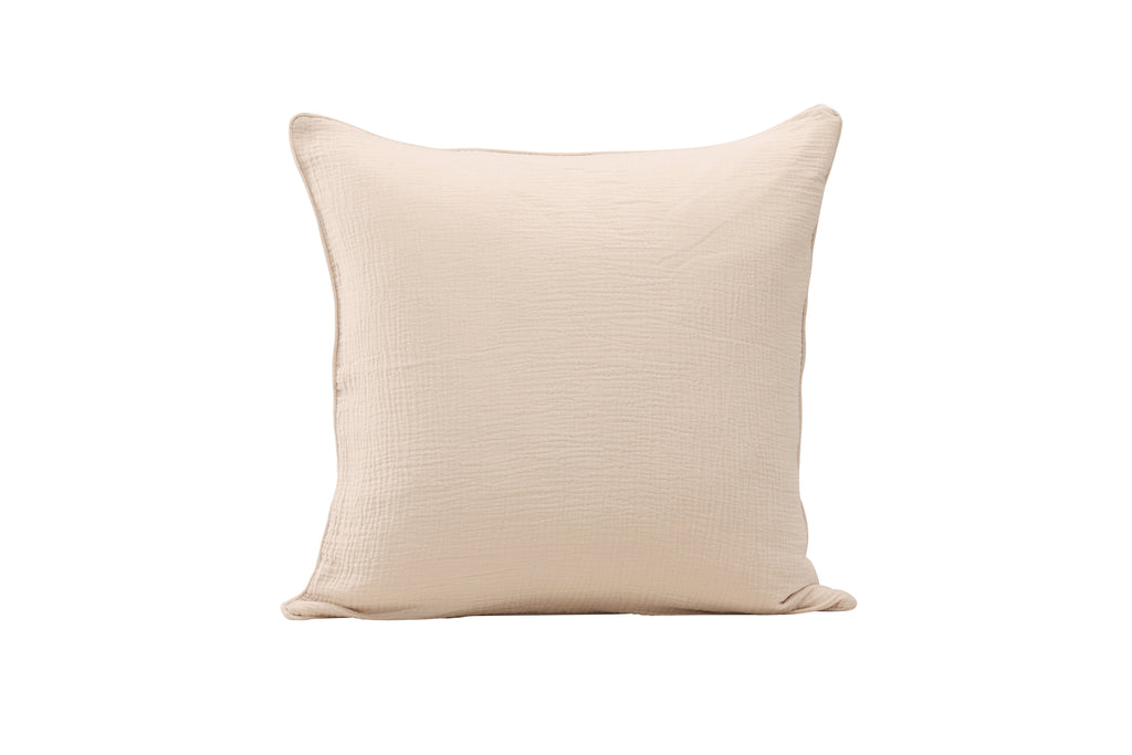 Tyra kuddfodral 60x60 cm beige bomullsmuslin