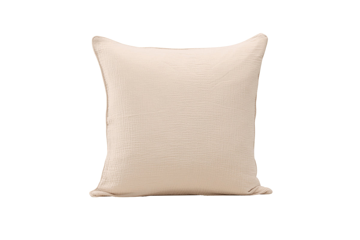 Tyra kuddfodral 60x60 cm beige bomullsmuslin