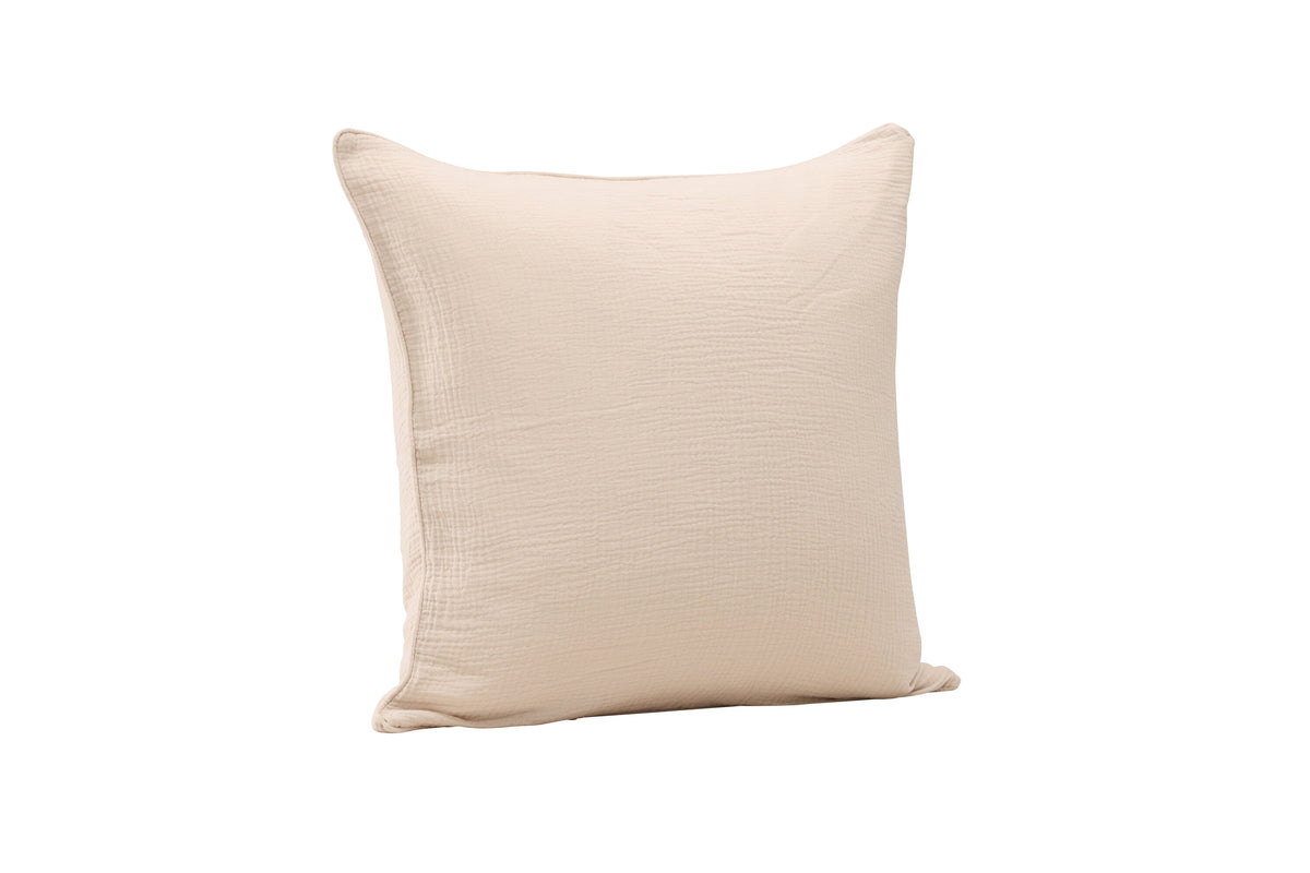 Tyra kuddfodral 60x60 cm beige bomullsmuslin