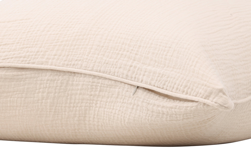 Tyra kuddfodral 60x60 cm beige bomullsmuslin