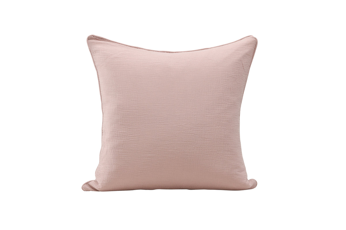 Tyra kuddfodral 60x60 cm ljusrosa bomullsmuslin