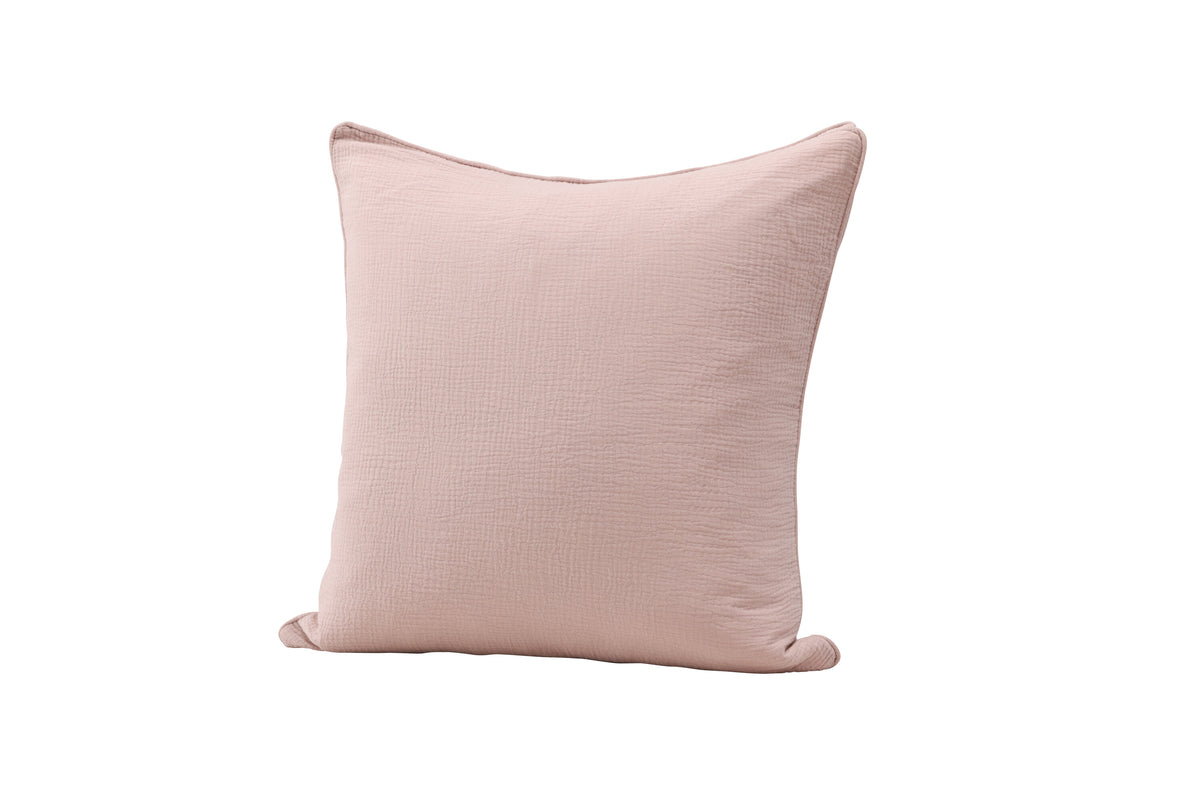 Tyra kuddfodral 60x60 cm ljusrosa bomullsmuslin