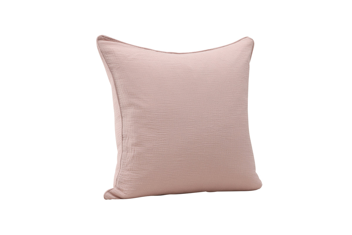 Tyra kuddfodral 60x60 cm ljusrosa bomullsmuslin