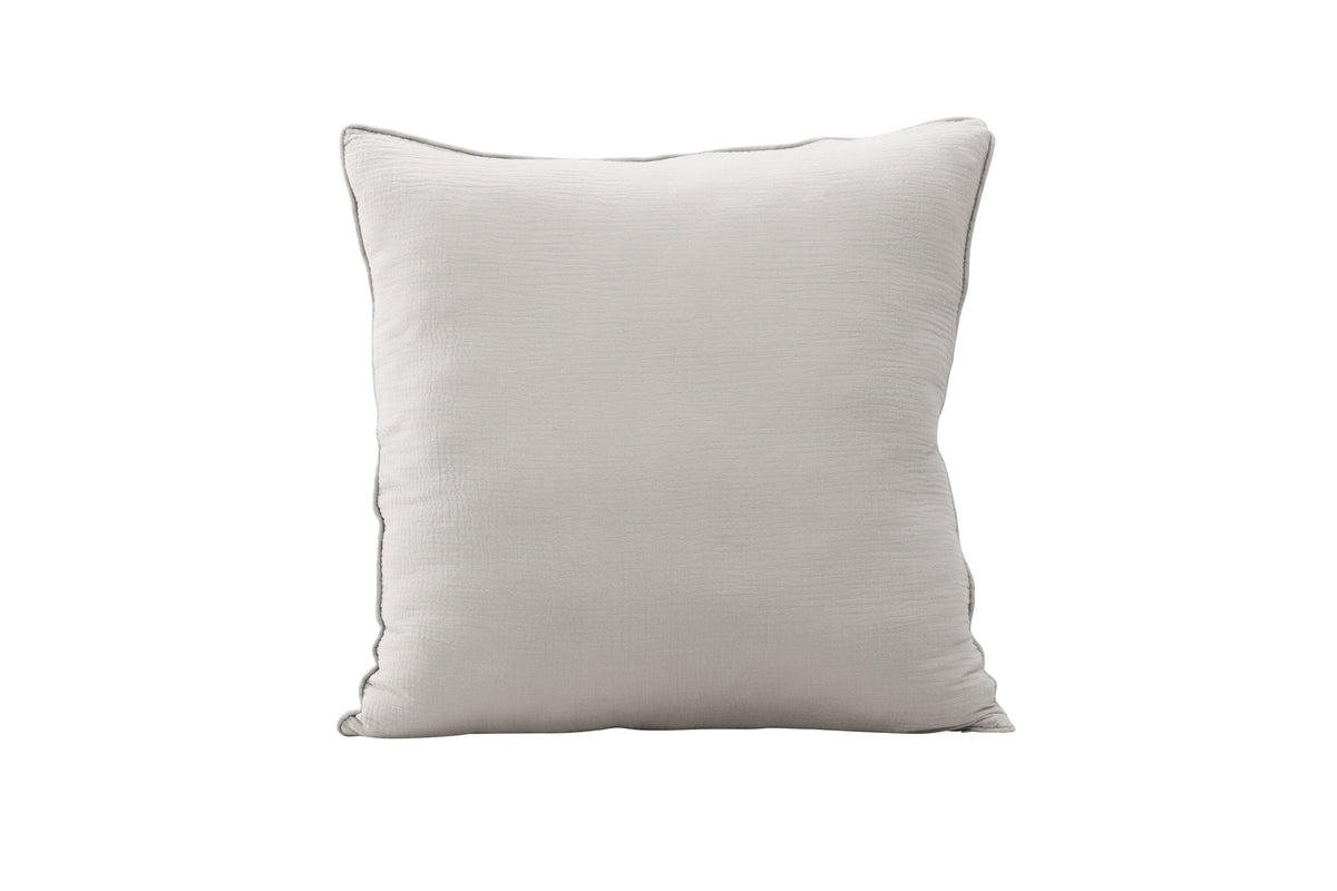 Tyra kuddfodral 60x60 cm grå bomullsmuslin