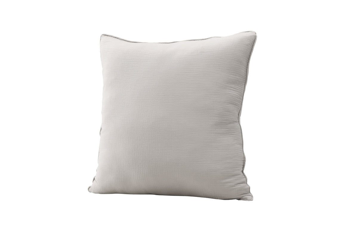 Tyra kuddfodral 60x60 cm grå bomullsmuslin