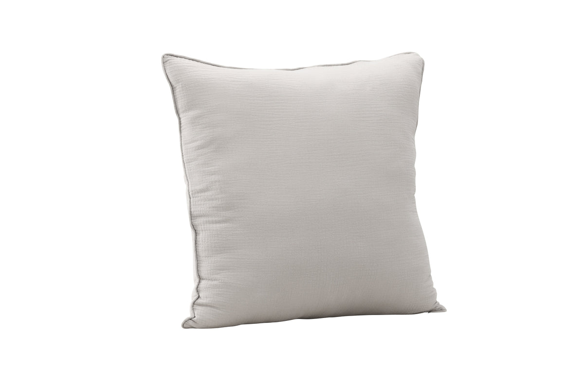 Tyra kuddfodral 60x60 cm grå bomullsmuslin