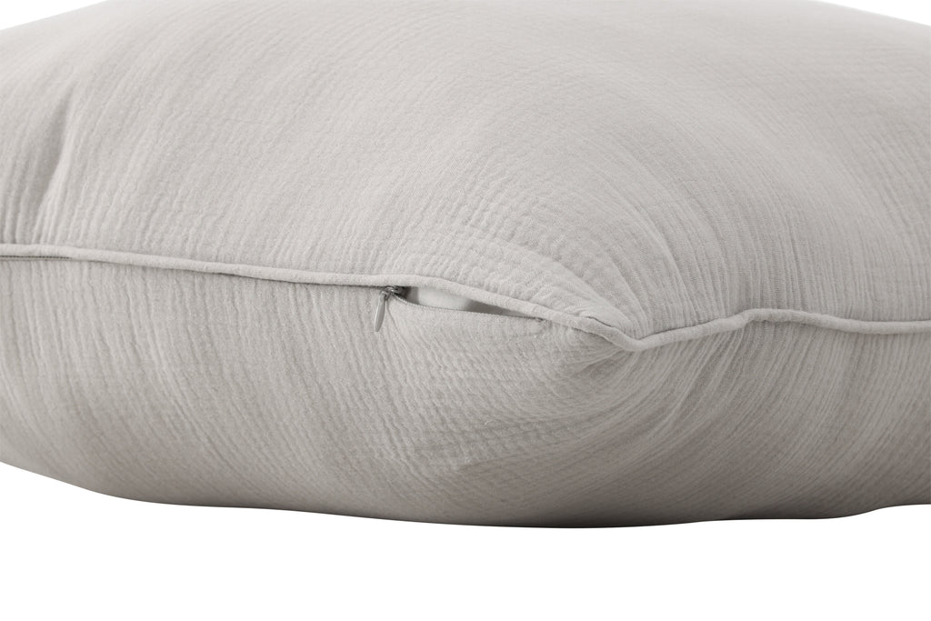 Tyra kuddfodral 60x60 cm grå bomullsmuslin