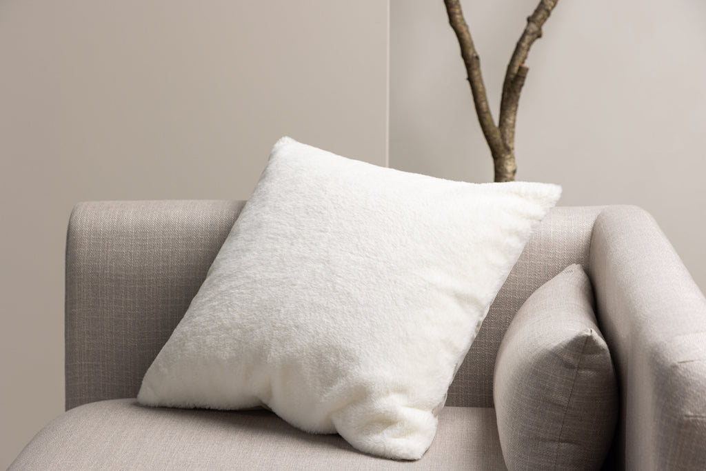 Thea kuddfodral 50x50 cm vit polyester