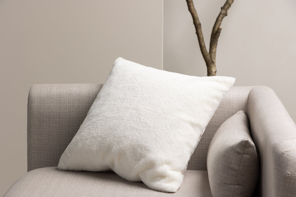 Thea kuddfodral 50x50 cm vit polyester