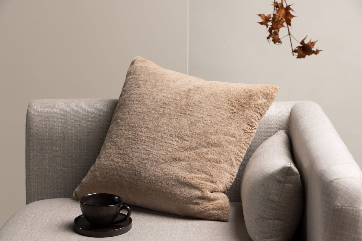 Thea kuddfodral 50x50 cm beige polyester