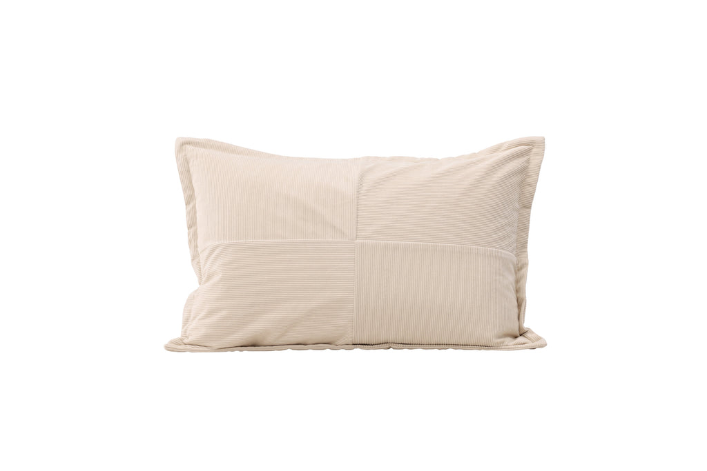 Lykke kuddfodral 40x60 cm i beige präglad sammet
