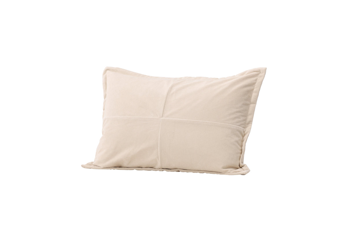 Lykke kuddfodral 40x60 cm i beige präglad sammet