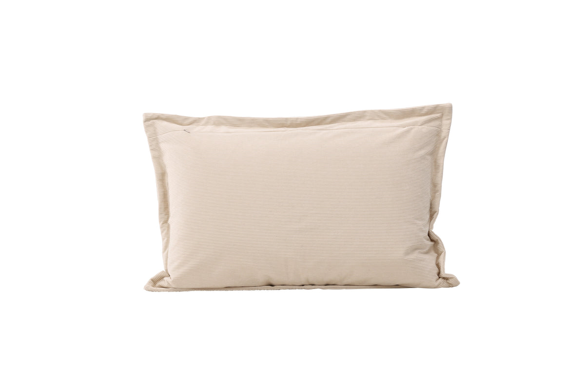 Lykke kuddfodral 40x60 cm i beige präglad sammet