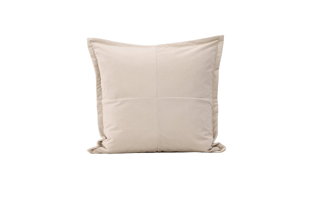 Lykke kuddfodral 50x50 cm i beige präglad sammet