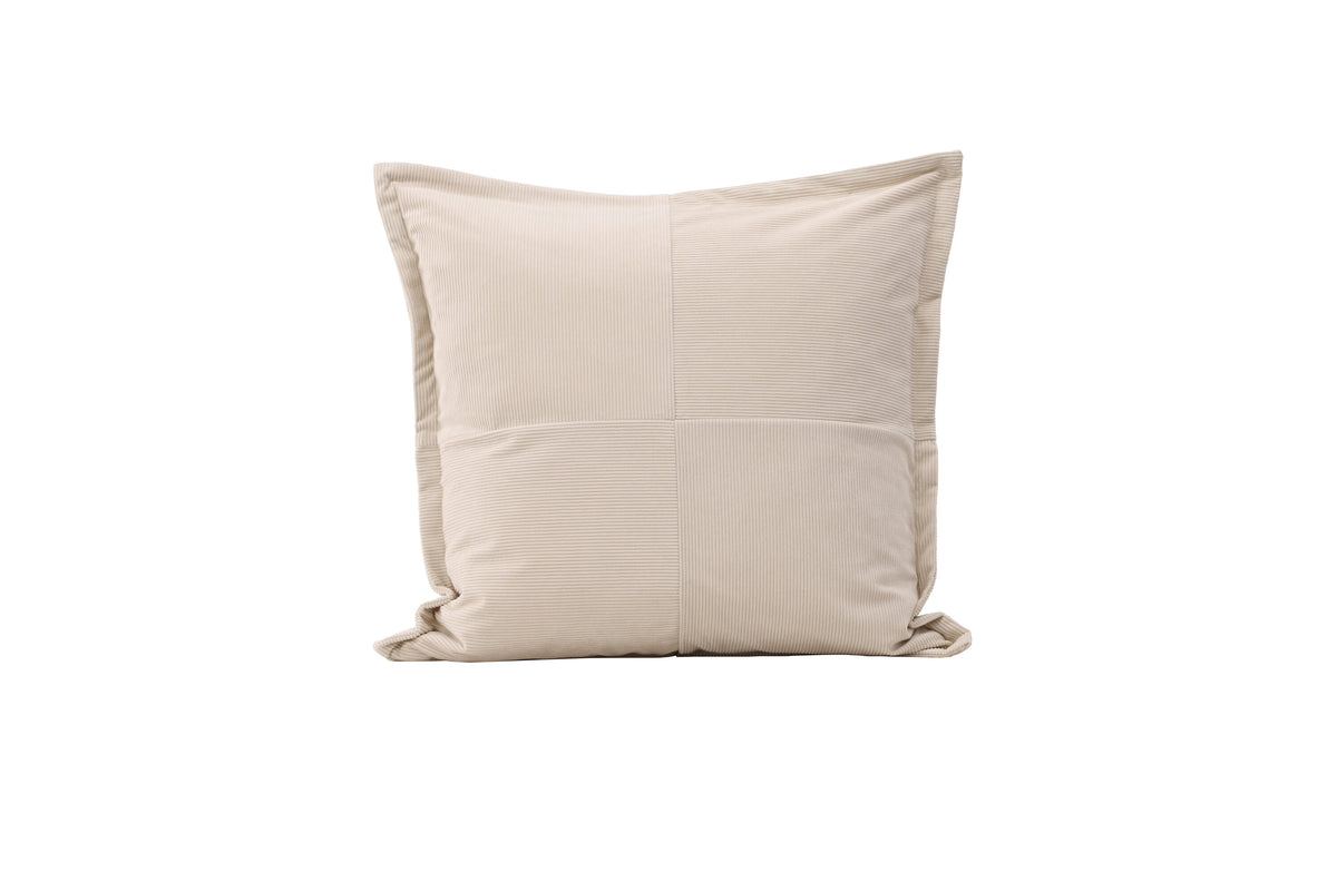 Lykke kuddfodral 50x50 cm i beige präglad sammet