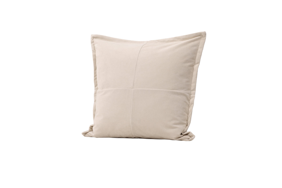 Lykke kuddfodral 50x50 cm i beige präglad sammet