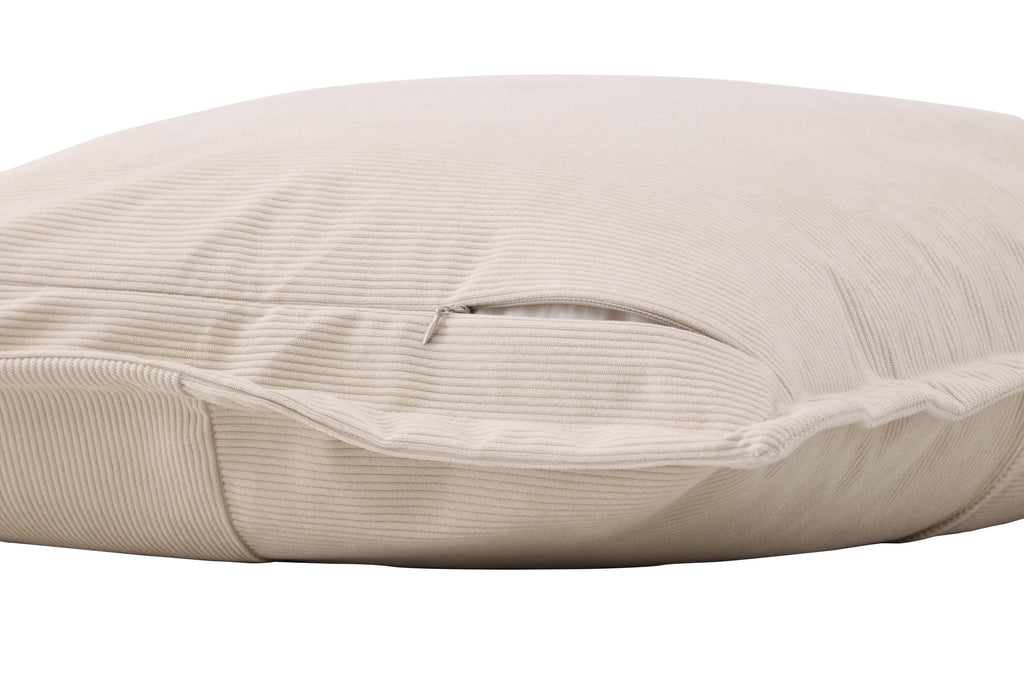 Lykke kuddfodral 50x50 cm i beige präglad sammet