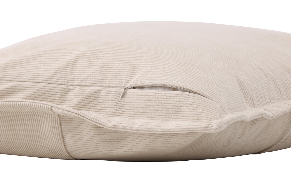 Lykke kuddfodral 50x50 cm i beige präglad sammet