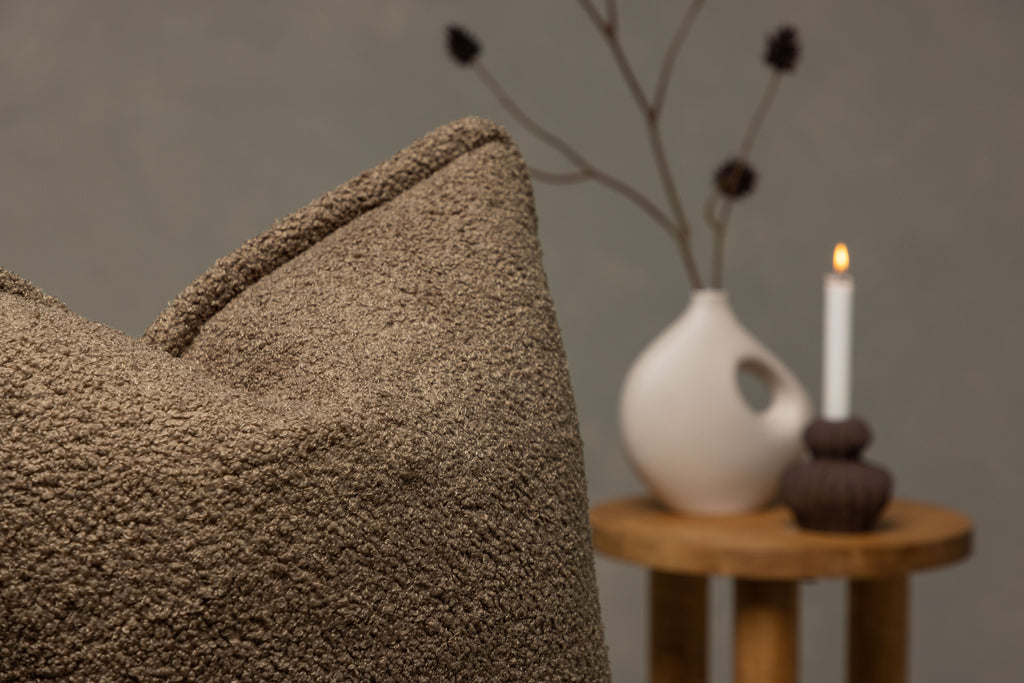 Tuva kuddfodral 60x60 cm brun teddy