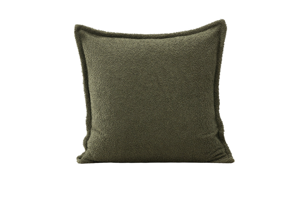 Tuva kuddfodral 60x60 cm mörkgrön teddy