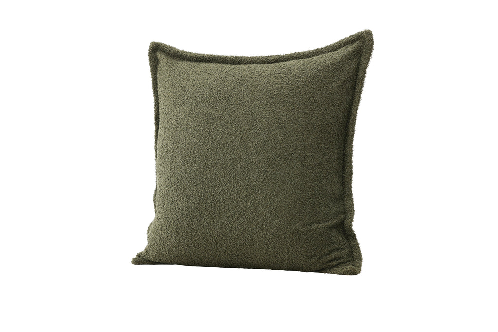 Tuva kuddfodral 60x60 cm mörkgrön teddy