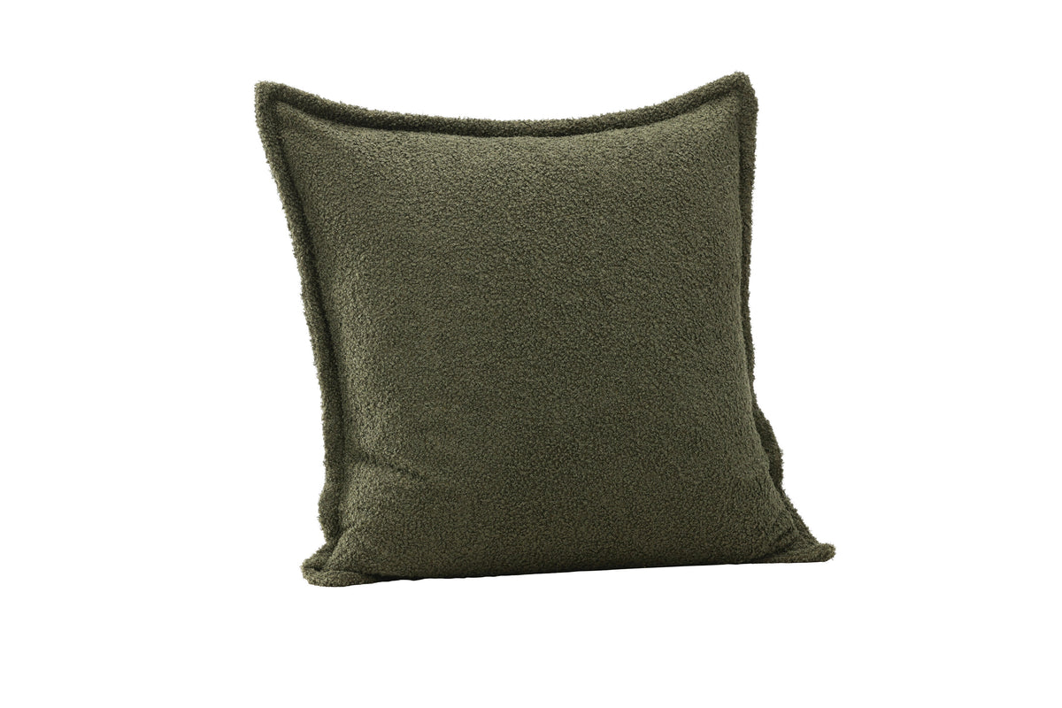Tuva kuddfodral 60x60 cm mörkgrön teddy