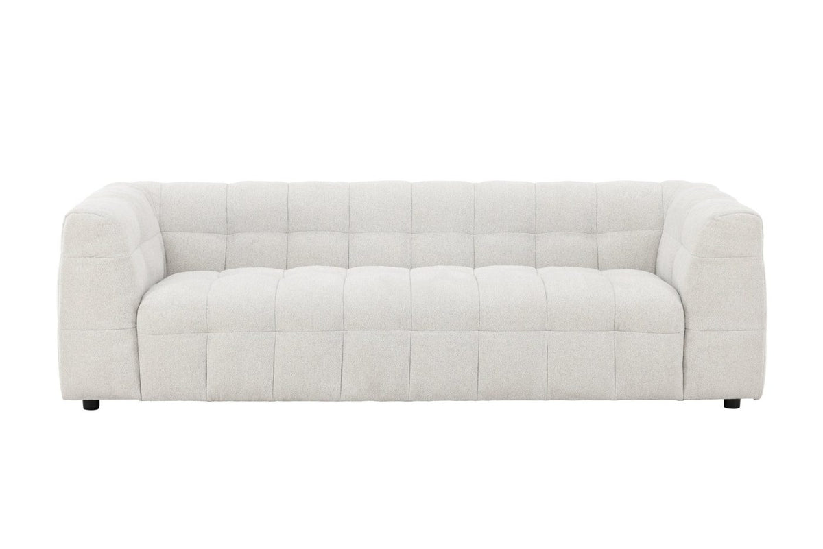 Malou tresitssoffa beige tyg