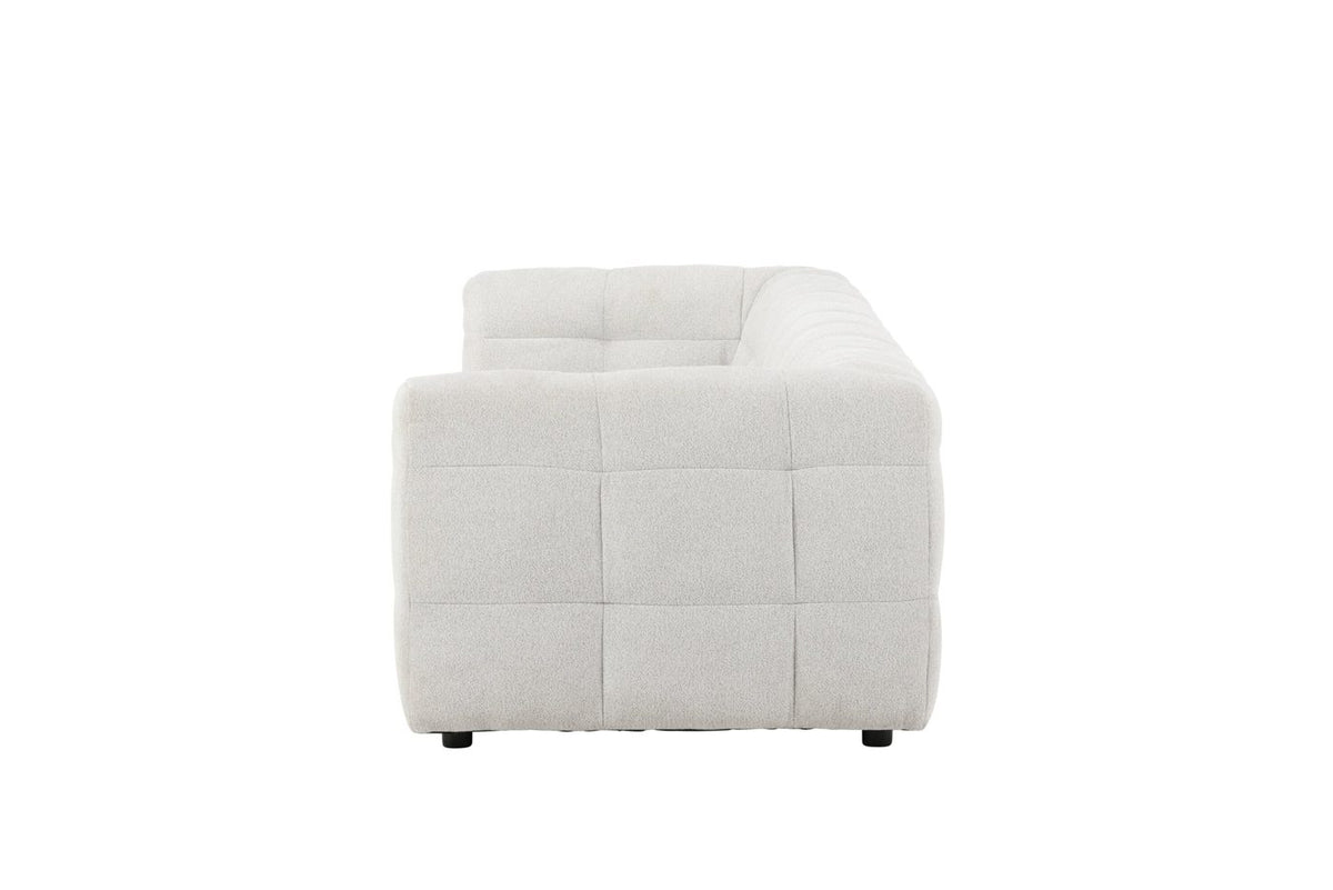 Malou tresitssoffa beige tyg