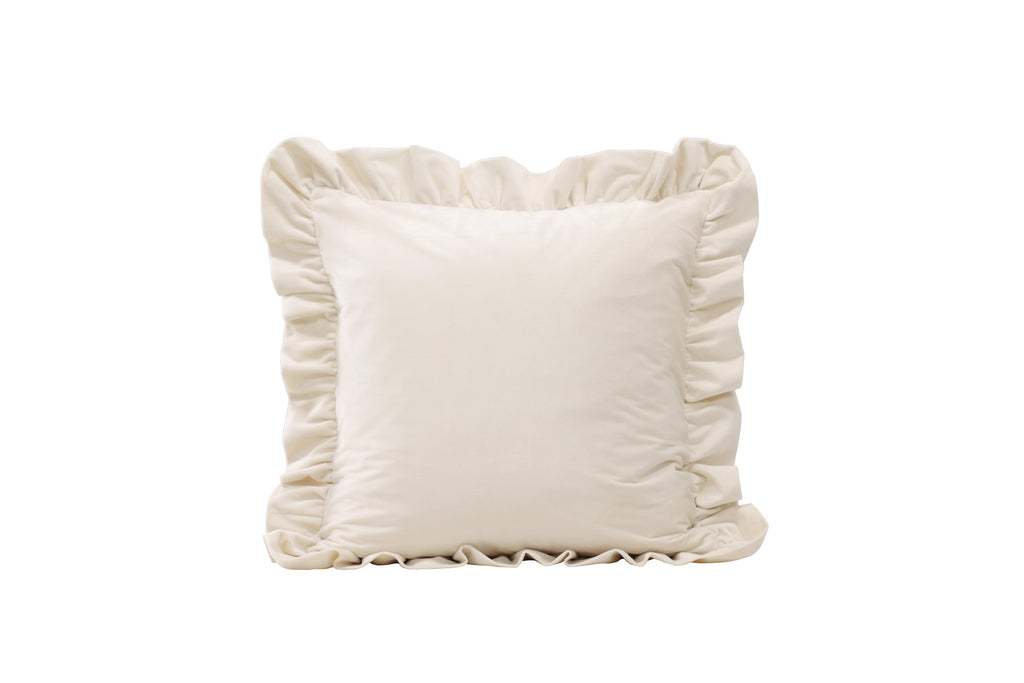 Hailey kuddfodral 50x50 cm vit polyestersammet