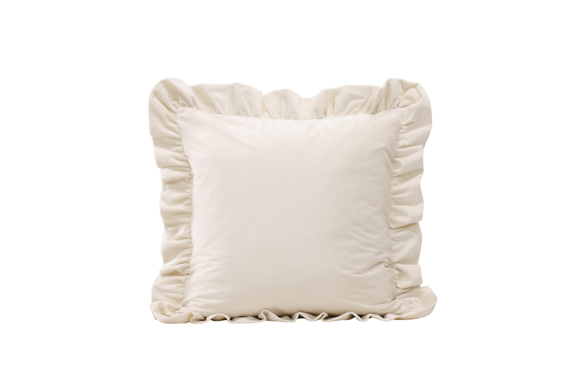 Hailey kuddfodral 50x50 cm vit polyestersammet