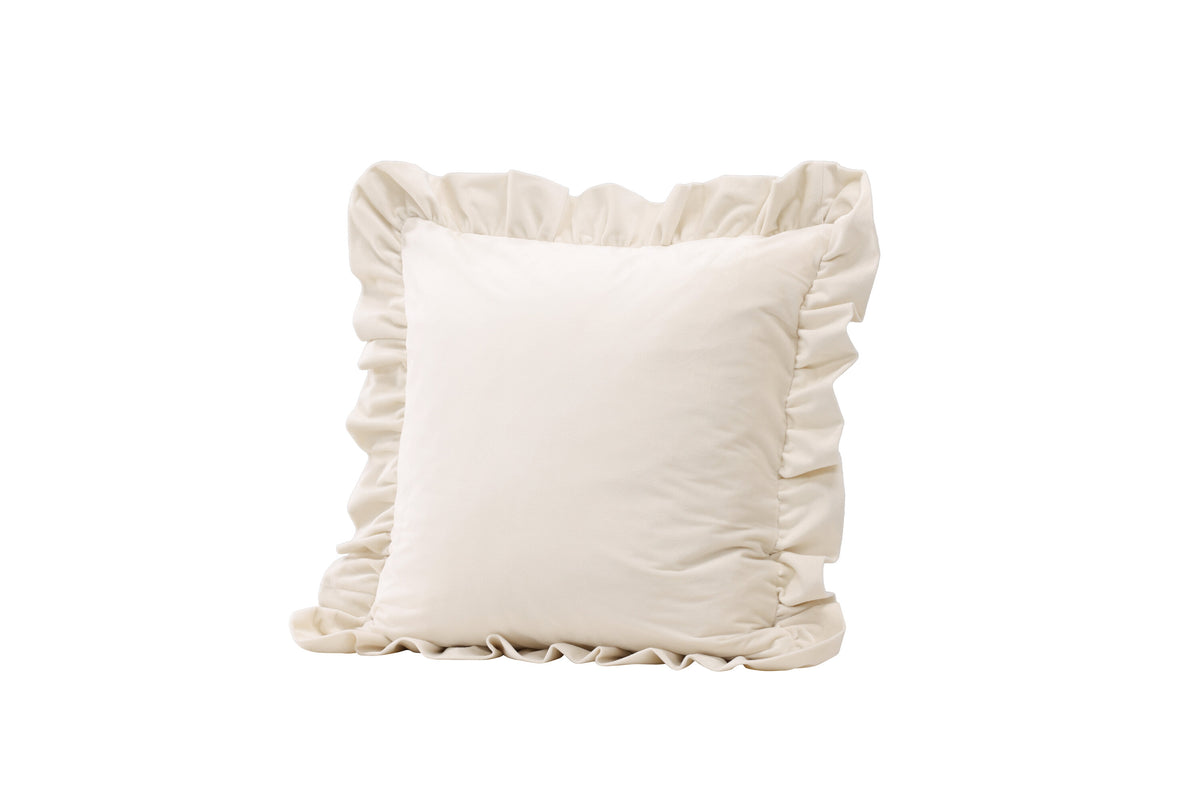Hailey kuddfodral 50x50 cm vit polyestersammet