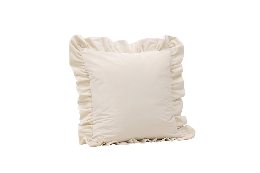 Hailey kuddfodral 50x50 cm vit polyestersammet
