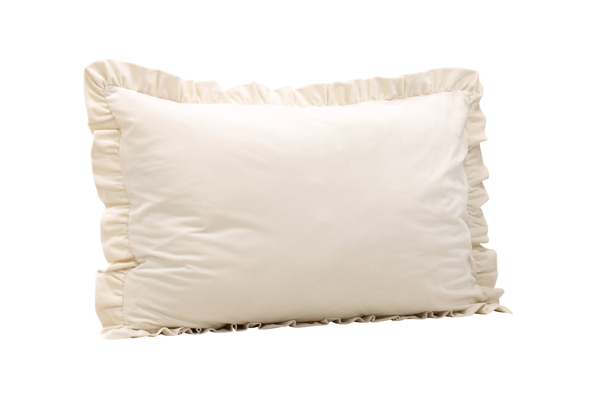 Hailey kuddfodral 70x100 cm vit polyestersammet
