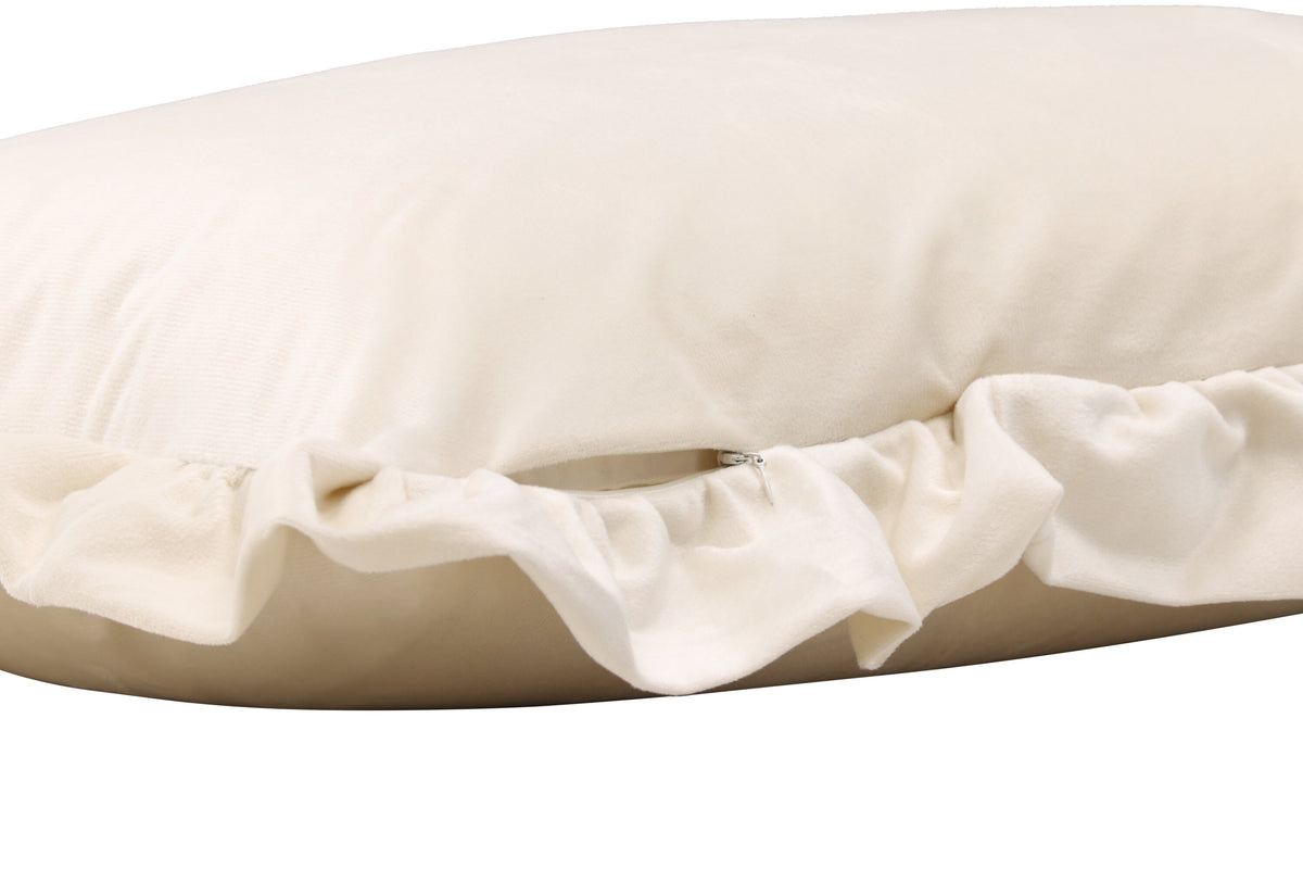 Hailey kuddfodral 70x100 cm vit polyestersammet