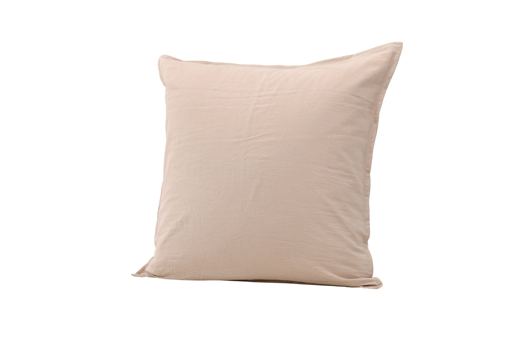 Ronja kuddfodral 60x60 cm beige i tvättad bomull