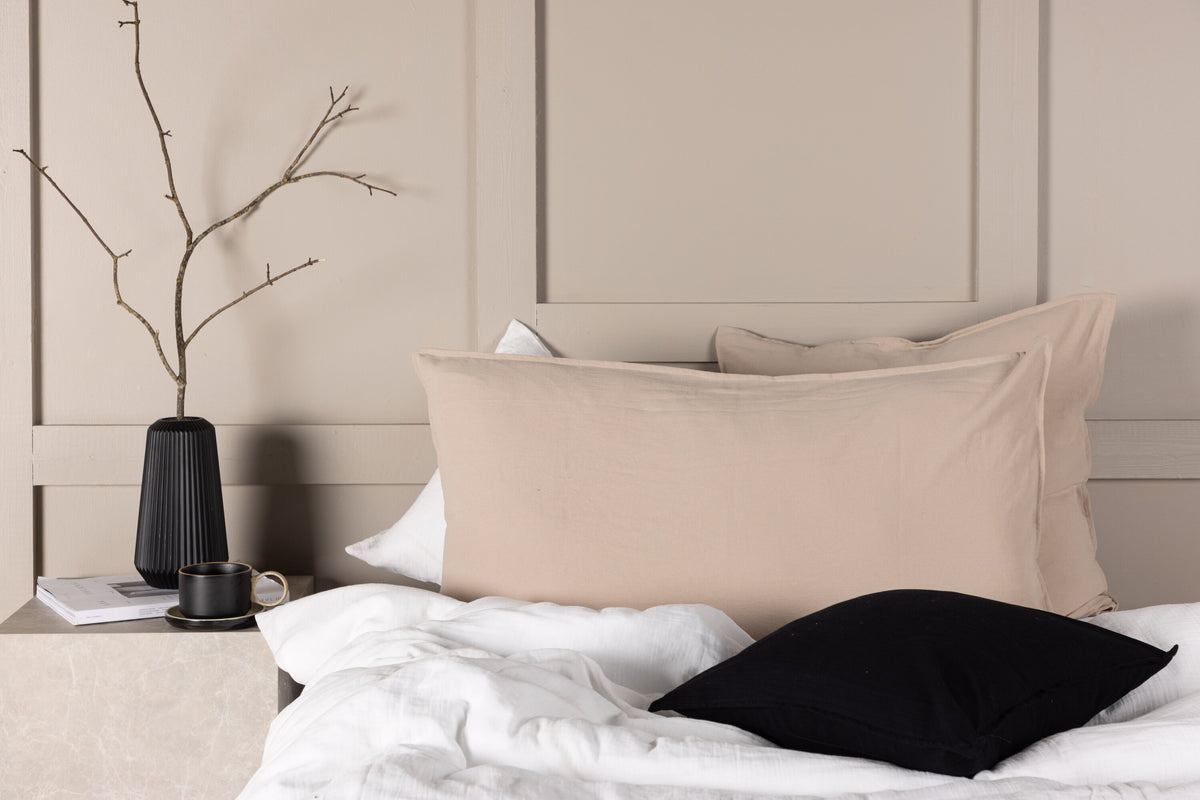 Ronja kuddfodral 50x90 cm beige tvättad bomull