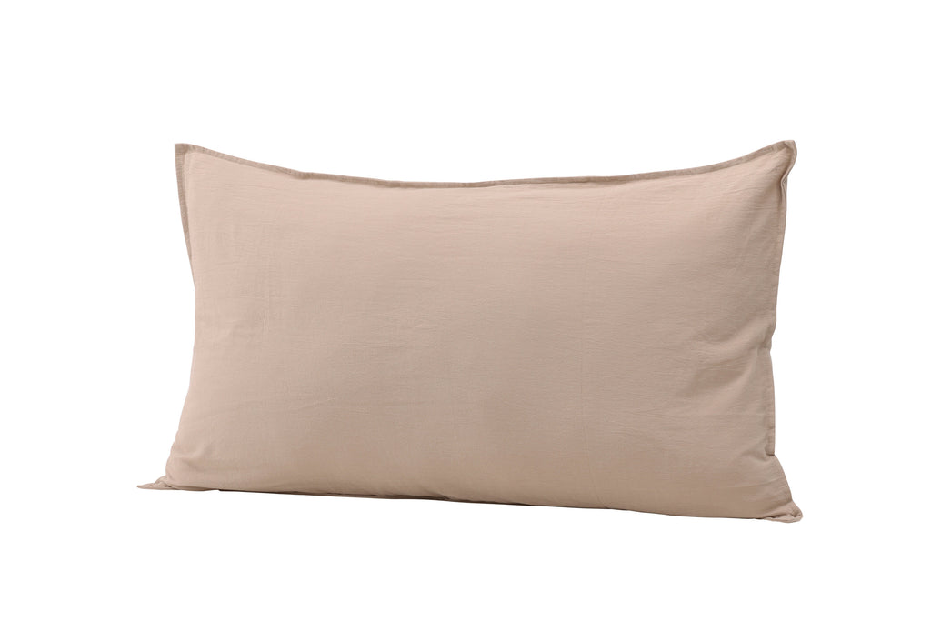 Ronja kuddfodral 50x90 cm beige tvättad bomull