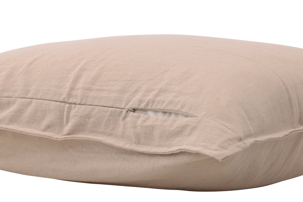 Ronja kuddfodral 50x90 cm beige tvättad bomull