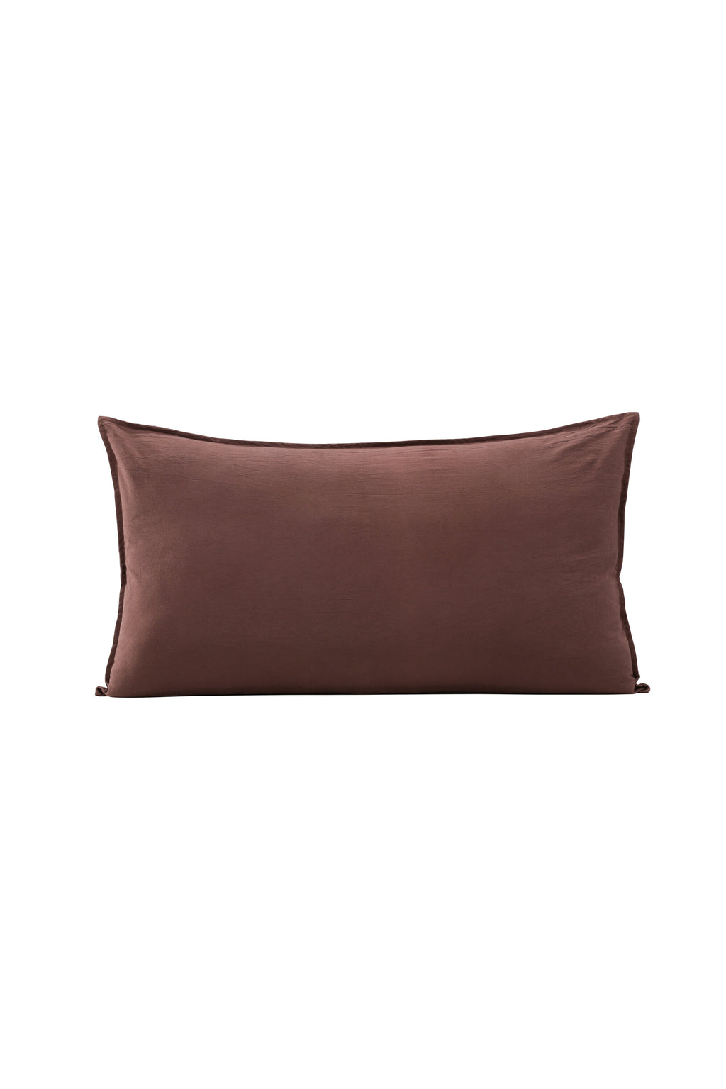Ronja kuddfodral 50x90 cm brun tvättad bomull
