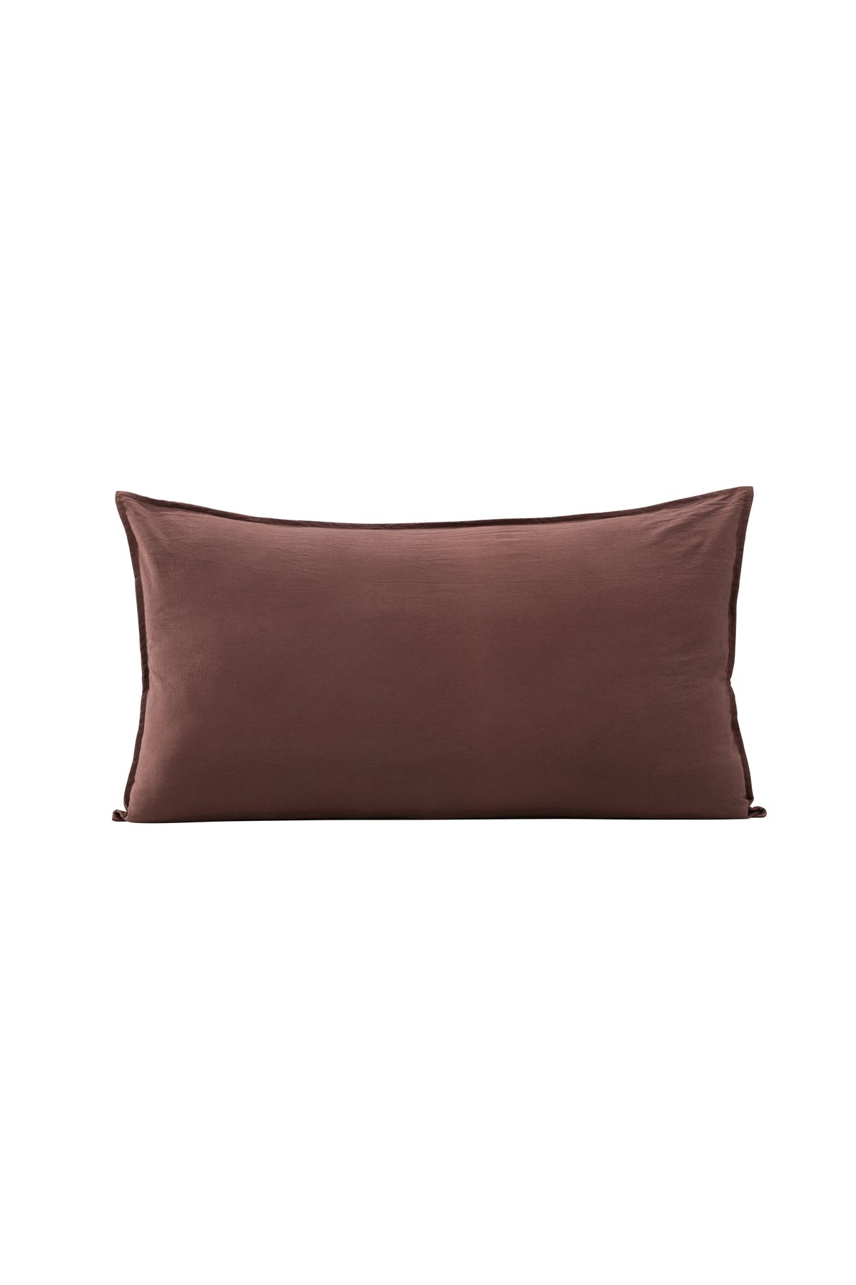Ronja kuddfodral 50x90 cm brun tvättad bomull