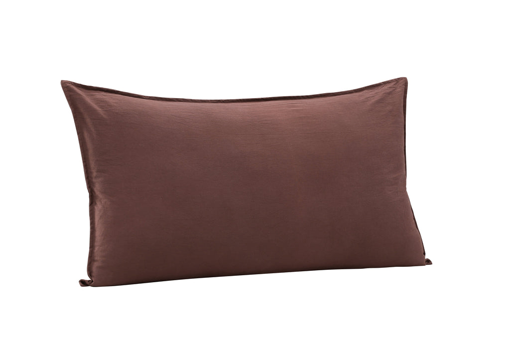 Ronja kuddfodral 50x90 cm brun tvättad bomull