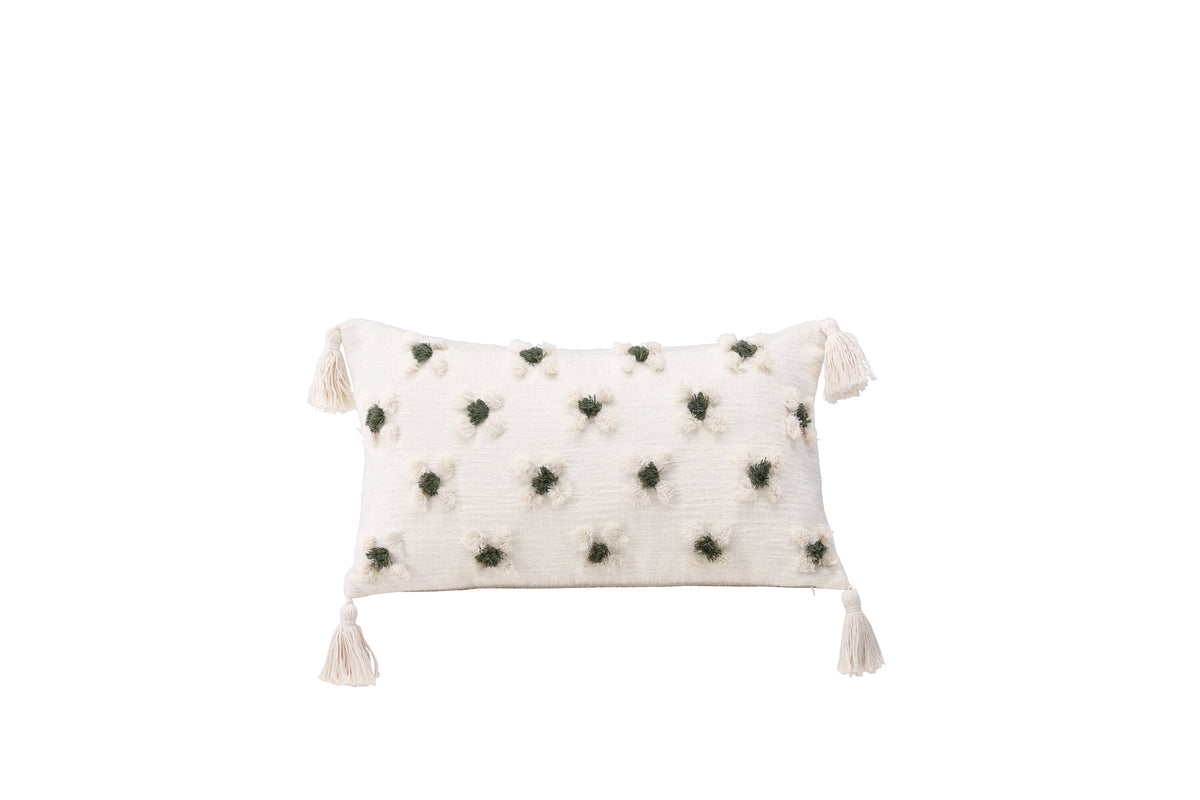 Millie kuddfodral 30x50 cm vit polyesterchenille