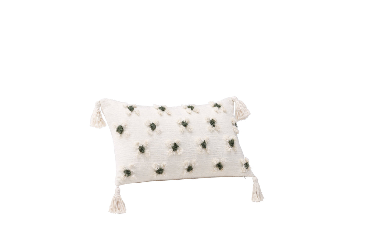 Millie kuddfodral 30x50 cm vit polyesterchenille