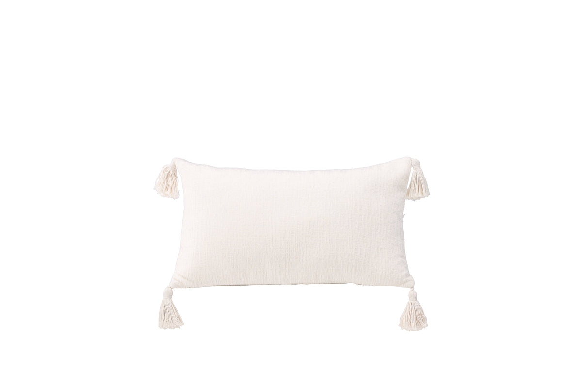 Millie kuddfodral 30x50 cm vit polyesterchenille