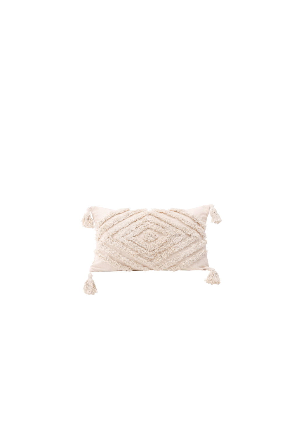Wilda kuddfodral 30x50 cm benvit polyesterchenille