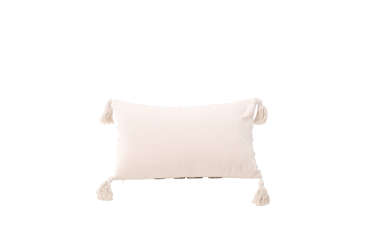 Wilda kuddfodral 30x50 cm benvit polyesterchenille