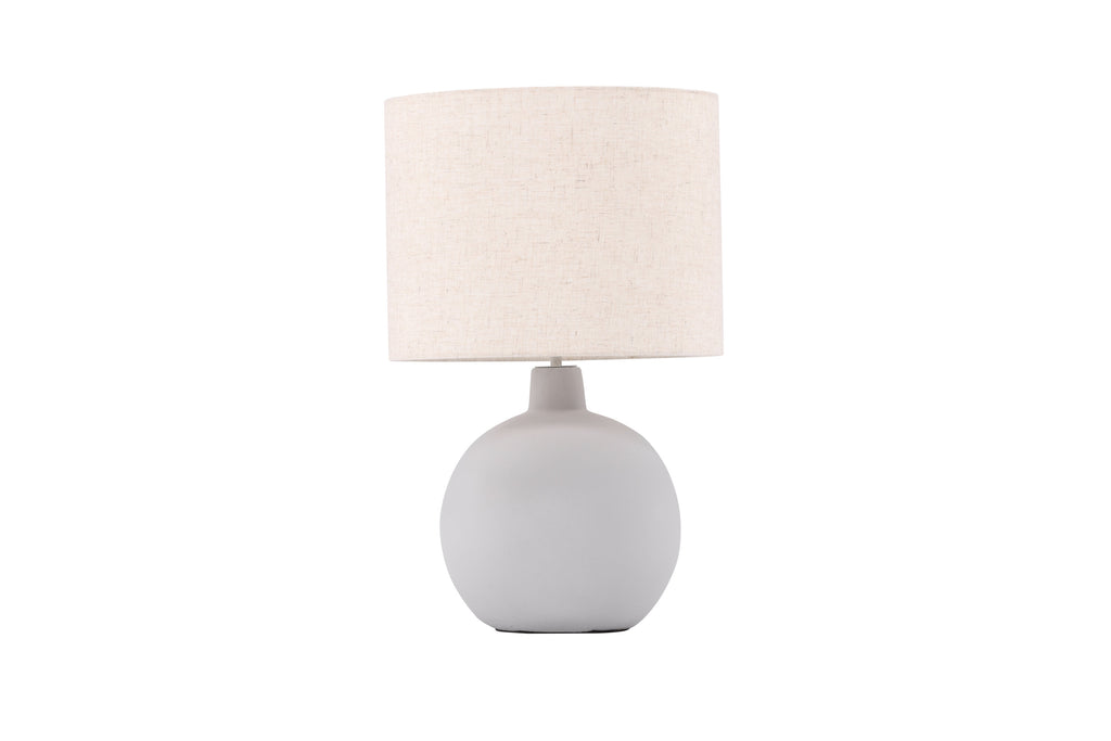 Torcello bordslampa grå/beige linne