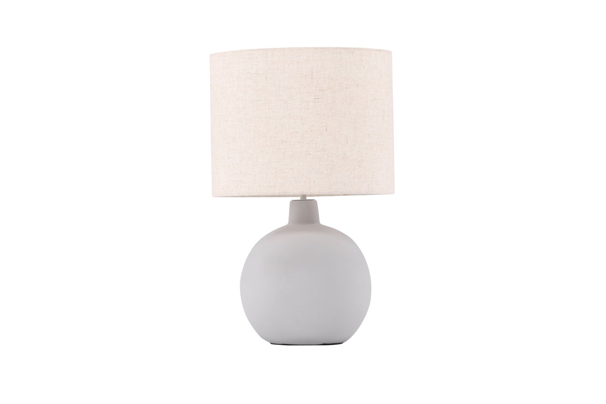 Torcello bordslampa grå/beige linne