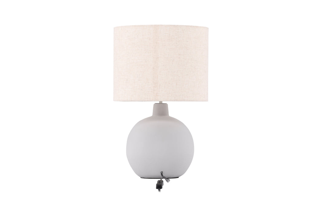 Torcello bordslampa grå/beige linne